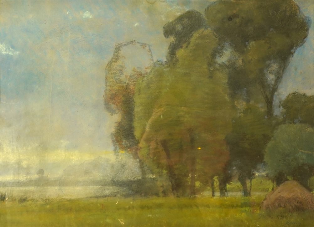 Róbert Berény, Hungarian (1887-1953), Trees in a landscape